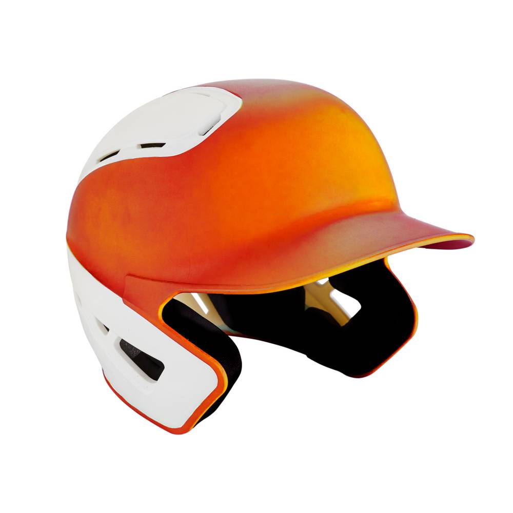 Capacete Mizuno B6 Baseball Batting - Homem - Laranja/Branco - MXWIQ7539